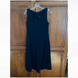 Black midi dress